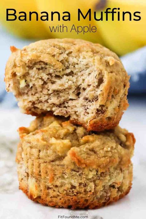 Toddler Baking, Apple Banana Muffins, Bypass Recipes, Using Almond Flour, Almond Flour Muffins, Healthy Banana Muffins, Apple Muffins, Healthier Options, Almond Flour Recipes