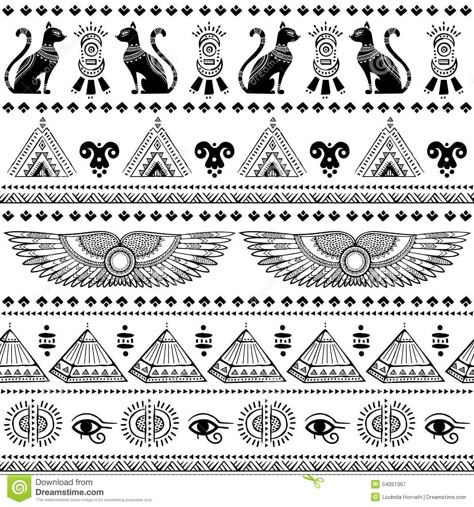 Ancient Egyptian Design, Egypt Symbols, Egyptian Pattern, Egyptian Design, Ancient Egyptian, Seamless Pattern, Egypt, Pattern, Design