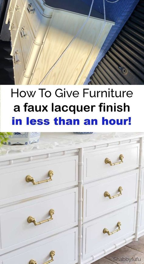 Bamboo Furniture Makeover, High Gloss Furniture, Eco Furniture, Lacquer Furniture, Furniture Fix, Bamboo Furniture, Diy Holz, Furniture Repair, How To Give