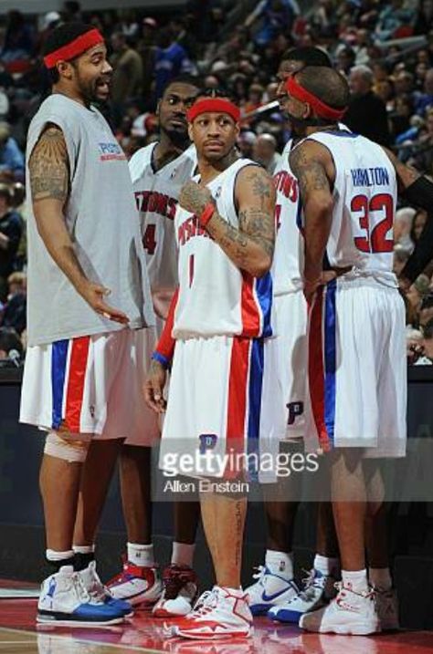 RASHEED WALLACE, ALLEN IVERSON, RIP HAMILTON   #alleniverson #iverson #ai  #theanswer  #nba  #rasheedwallace #wallace #detroitpistons #pistons #detroit #motorcity #motown #thed #thedee #badboys #riphamilton #rip #rip32 #offtherip Rip Hamilton, Nba Pics, Rasheed Wallace, Detroit Sports, Allen Iverson, Motor City, Detroit Pistons, Wnba, College Basketball