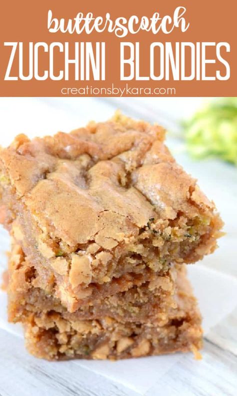 Zucchini Blondies, Zucchini Desserts, Zucchini Recipes Dessert, Gooey Bars, Zucchini Recipe, Dessert Bar Recipe, Zucchini Bread Recipes, Browned Butter, Oreo Dessert