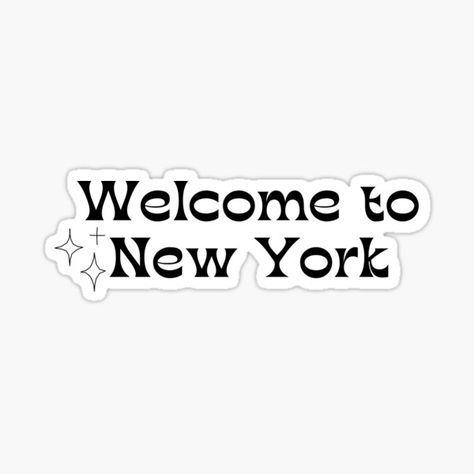 I Love New York Spiderman Sticker, I Love Ny Sticker, New York Stickers Aesthetic, I Heart Ny Sticker, New York Stickers, Usa Stickers, Welcome To New York, Sticker Inspiration, New York Design