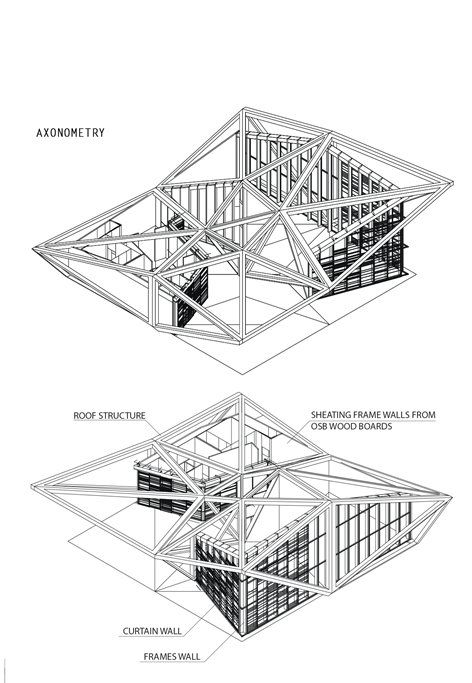 The Sea Star Pavilion | Alexey Umarov Triangle Structure, Pavilion Plans, Presentation Board Design, Pavilion Architecture, Architecture Portfolio Design, Pavilion Design, Architecture Sketchbook, Architecture Design Drawing, Architecture Model House