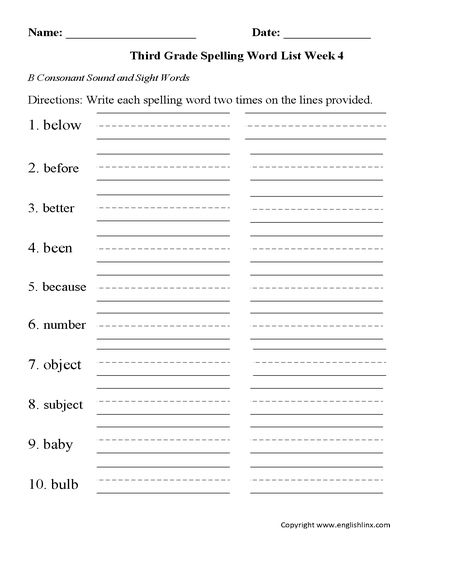 Week 4 B Consonant Third Grade Spelling Worksheets Third Grade Spelling Words, 4th Grade Spelling Words, 5th Grade Spelling Words, Third Grade Spelling, 3rd Grade Spelling Words, 5th Grade Spelling, 4th Grade Spelling, 3rd Grade Spelling, 2nd Grade Spelling Words