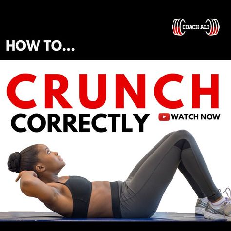 Are you doing crunches correctly? In this helpful video, Coach Ali shows you how to properly perform crunches to help tone and strengthen your ab muscles. You'll learn the correct form, breathing techniques, and common mistakes to avoid for maximum results. Whether you're a beginner or an experienced fitness enthusiast, this video is perfect for anyone looking to improve their core strength. So, get ready to get those abs in shape with Coach Ali's expert guidance. #absworkout #crunches #CoachAli How To Crunches, How To Do Crunches, Ab Muscles, Ab Crunch, Crunches Workout, Breathing Techniques, Core Strength, Upper Body Workout, Upper Body