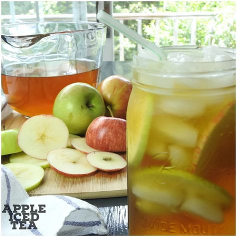 Granny Smith Apples Recipes, Apple Iced Tea, Tea And Crumpets, Green Tea Recipes, Granny Smith Apple, Apple Tea, Iced Tea Recipes, Gala Apples, Starbucks Drinks Recipes