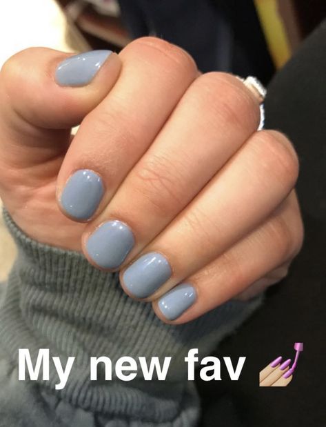 Opi 2017 iceland collection. Gel color: “check out the old geysirs” the perfect wintry blue color! Check Out The Old Geysirs Opi, Blue Opi Dip Powder, Dusty Blue Gel Nails, Iceland Nails Designs, Opi Check Out The Old Geysirs, Stone Blue Nails, Grey Blue Nail Color, Blue Gray Gel Nails, Opi Blue Gel Polish