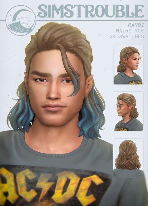 Ts4 Hair, Sims 4 Hair Male, Pelo Sims, Sims 4 Mm Cc, Sims 4 Characters, Sims 4 Mm, Sims 4 Collections, Boys Long Hairstyles, Sims Hair