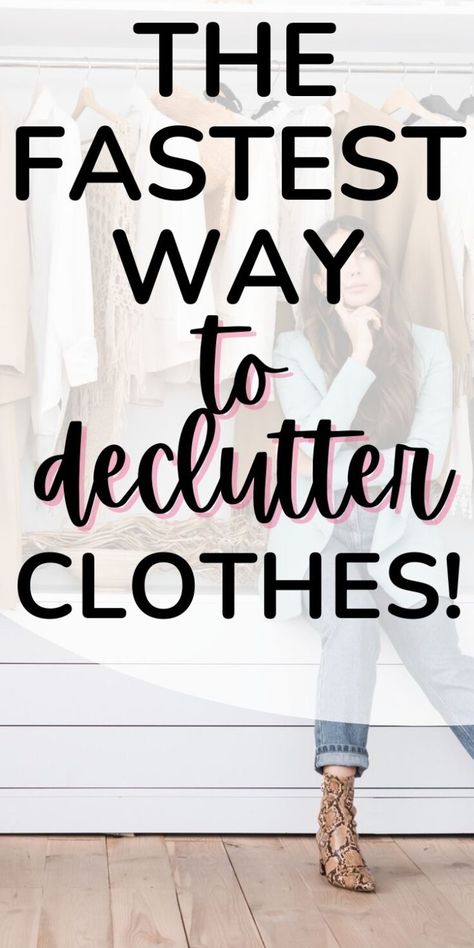 how to quickly declutter clothes Too Many Clothes Not Enough Space, How To Get Rid Of Clothes, How To Declutter Your Closet, Downsize Wardrobe, Declutter Clothes, Decluttering Clothes, Get Rid Of Clothes, Be Ruthless, Sorting Clothes