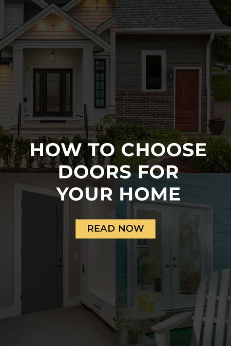 When building or remodeling your home, there are many doors to consider—front doors, patio doors, and more. Read our blog on what to look for when picking the right doors for your home. Front Doors With Glass Panels, Interior Door Color, Garage Door Framing, Exterior Doors With Sidelights, Window Grids, Exterior Doors With Glass, Garage Service Door, Door Glass Design, Glass Panel Door