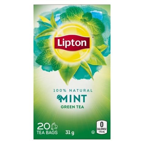 Mint Green Tea | Lipton Decaf Green Tea, Lipton Green Tea, Decaffeinated Tea, Lipton Tea, Iced Green Tea, Green Tea Bags, Jasmine Green Tea, Natural Teas, Brewing Tea