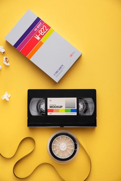 90s Graphic Design, Vhs Aesthetic, 00s Nostalgia, Vhs Cassette, Magnetic Tape, Retro Film, Video Tapes, Ppt Design, Film Design