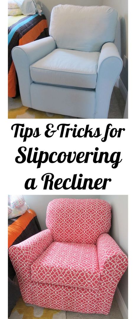 Awesome post full of tips and tricks!!! BonnieProjects: Tips & Tricks for Slipcovering a Recliner Recliner Cover, Reupholster Furniture, Recliner Slipcover, Upholstery Diy, Furniture Rehab, Furniture Upholstery, Redo Furniture, Slipcovers For Chairs, Tips Tricks