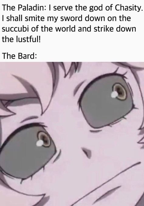 Dnd Humor Memes Funny, Dnd Bard Memes Funny, Dnd Bard Character Concept, Dnd Pfp, Dnd Bard, D D Funny, Laugh Till You Cry, Dnd Stories, Dungeons And Dragons Memes