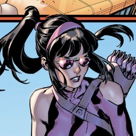 Kate Bishop, Hawkeye, Marvel, Comics, Purple, Hair, Black