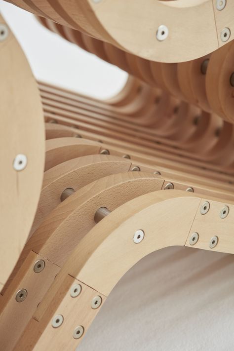 Parametric Furniture, Cnc Furniture Plans, Cnc Ideas, Cnc Furniture, 3d Furniture, Cnc Milling, Interactive Installation, Bent Wood, Occasional Chair