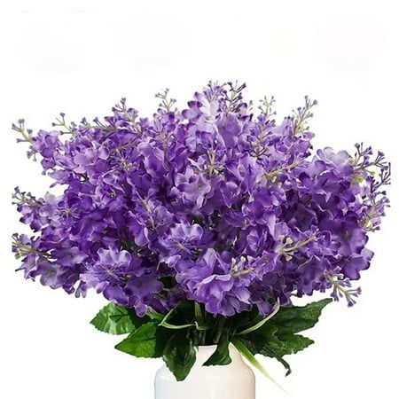 Artificial Flowers Bouquets Wisteria Hyacinth Bulk For Vase Home Decor Indoors Outdoors Garden Hotel Party Wedding Mock Features: Shatamon Artificial flowers have a wide range of uses, suitable for indoor and outdoor decoration, such as weddings, offices, parties, homes, gardens, courtyards, hotels, DIY, holiday decorations, etc. The artificial flower wisteria hyacinth material is made of plastic vines and silk flowers and leaves, durable and not easy to break, fresh in color, and . Flowers Artificial for Decoration SIZE: appro 6.8" Wide x 13.7" length, the flowers are adjustable. Each bouquet has 5 flexible stems and 18 pieces flower heads.A total of 6 bundles. Easy to maintain-enjoy the lasting beauty of lifelike hyacinths without worrying about sunlight, watering, pruning or other ; the Wisteria Flowers, Hyacinth Flowers, Flowers For Home, Cemetery Flowers, Artificial Flower Bouquet, Artificial Silk Flowers, Spring Summer Decor, Fence Decor, Fake Plants