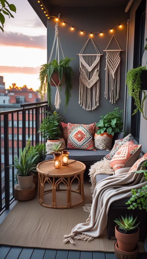 Turn your small balcony into a cozy boho retreat! 🌿✨ With warm lighting, woven textures, macramé, and lush greenery, this space is the perfect spot to unwind. Save this for your next home decor inspiration! 🧡 #BalconyMakeover



boho balcony decor, small balcony ideas, cozy outdoor space, urban balcony inspiration, home decor ideas, DIY balcony makeover, apartment balcony styling, boho chic home, aesthetic outdoor space, relaxing balcony setup Balcony Setup, Boho Balcony Decor, Balcony Styling, Balcony Transformation, Urban Balcony, Balcony Ideas Cozy, Boho Balcony, Balcony Inspiration, Balcony Makeover