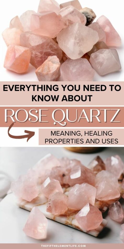 Rose Quartz: Meaning, Healing Properties and Uses – Hello-Fearless What Is Rose Quartz Good For, Rose Quartz Stone Meaning, Rose Quartz Healing Properties, Rhodochrosite Aesthetic, Rose Quartz Crystal Meaning, Green Witchery, Rose Quartz Meaning, Rose Quartz Properties, Quartz Meaning