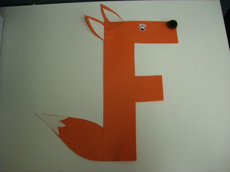 F is for Fox,  Preschool Alphabet Craft Letter X Craft, F Craft, Letter X Crafts, Letter F Craft, X Craft, Alphabet Crafts Preschool, Preschool Alphabet, Alphabet Crafts, Letter X