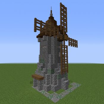 Minecraft Windmill Design, Minecraft Silo, Medieval Windmill, Small Windmill, Minecraft Farm, Minecraft Modern, Windmill Design, Minecraft Construction, Minecraft Inspo