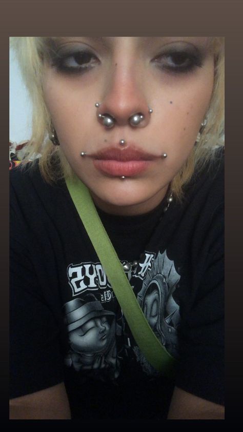 Vertical Snakebites, Spike Snake Bites, Septum And Snakebites, Snakebites And Septum, Snake Bites With Septum, Spiky Snake Bites Piercing, Snake Bite Piercing, Snakebites, Aztec Warrior