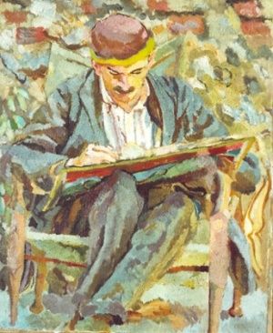 A painting of John Maynard Keynes by Duncan Grant (1917). Photograph: Estate of Duncan Grant, courtesy of Charleston Trust John Maynard Keynes, Colour Fields, Duncan James, Duncan Grant, Vanessa Bell, Bloomsbury Group, Bell Art, Berenice Abbott, Charleston Homes