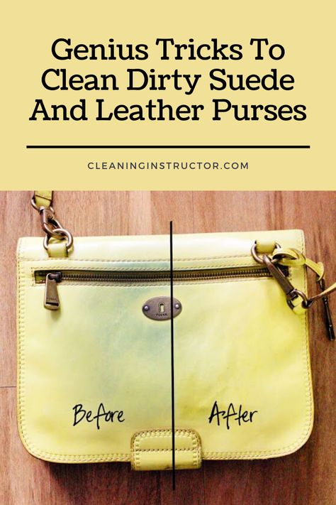 How To Clean Leather Handbags, Leather Cleaning Hacks, Burnt Leather Design, How To Clean Purse Lining, Suede Cleaner Diy, How To Get Ink Off Leather Purse, How To Clean Suede Purse, Cleaning Leather Purse, How To Clean A Leather Purse