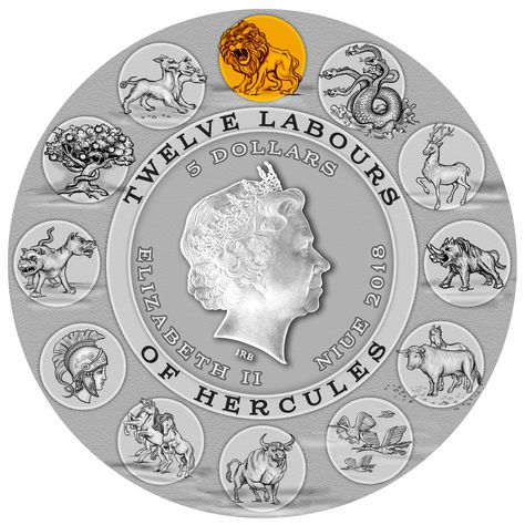 Mint of Poland debuts a new mythology series based around the 12 labours of Hercules - AgAuNEWS Hercules 12 Labors Tattoo, 12 Labors Of Hercules, Hercules Tattoo, Labors Of Hercules, Geometric Line Tattoo, Nemean Lion, Story Tale, Zeus And Hera, Seven Knight