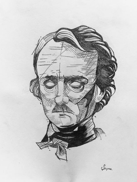 Edgar Allen Poe Sketch, Edgar Allen Poe Drawing, Quotes Sylvia Plath, Edgar Allan Poe Tattoo, Sophisticated Tattoo, Edgar Allen Poe Tattoo, Intj Quotes, Edgar Allen Poe Art, Quotes Typewriter