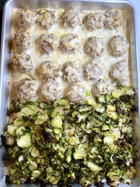 Turkey Burger Sheet Pan Dinner – Food Play Go Turkey Burger Recipes Healthy, Turkey Chops, Turkey Burger Recipes, Shredded Brussel Sprouts, Food Play, Turkey Burger, Turkey Burgers, Dinner Food, Sheet Pan Dinners