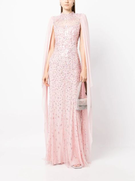 Jenny Packham Dresses, Designer Evening Gowns, Eve Dresses, Designer Evening Dresses, Long Sleeve Evening Dresses, Royal Outfits, Pink Gowns, Dresses Royal, Silk Gown