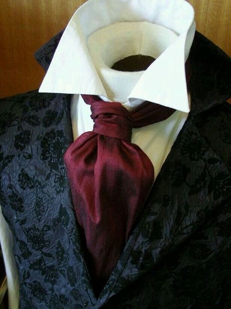 Mens Cravats, Cravat Tie, Dupioni Silk, Victorian Clothing, Fashion Korean, Gentleman Style, Character Outfits, Historical Fashion, Fashion Sketches