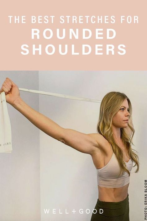 Rounded Shoulder Exercises, Better Posture Exercises, Posture Correction Exercises, Shoulder Stretches, Rounded Shoulders, Posture Exercises, Yoga Kurse, Coconut Health Benefits, Better Posture