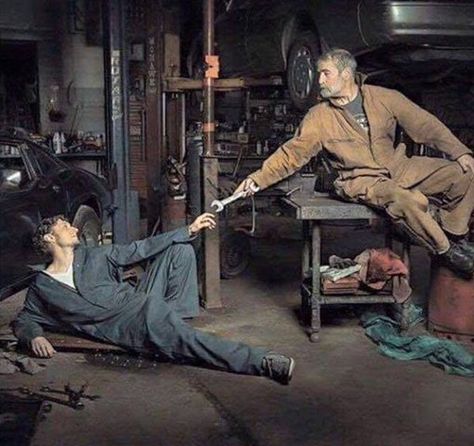 Mechanicangelo Engineering Memes, Mechanic Humor, Car Mechanic, Picture Quotes, League Of Legends, Funny Photos, Really Funny, Funny Pictures, Funny Memes