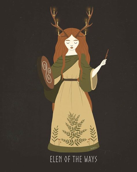 Elen of the Ways. Goddess in Celtic mythology, protectress of the pathways; whether they are physical, mental, or spiritual paths. She is… Elen Of The Ways, Female Reindeer, Greek Goddess Art, Goddess Magick, Male Deer, Animal Movement, World Mythology, Nature Goddess, Ancient Goddesses