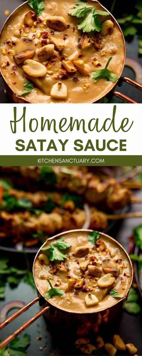 Sate Sauce Recipe, Dip For Chicken, Vegetarian Fish Sauce, Satay Sauce Recipe, Peanut Satay Sauce, Sauce Satay, Pork Satay, Beef Satay, Satay Recipe