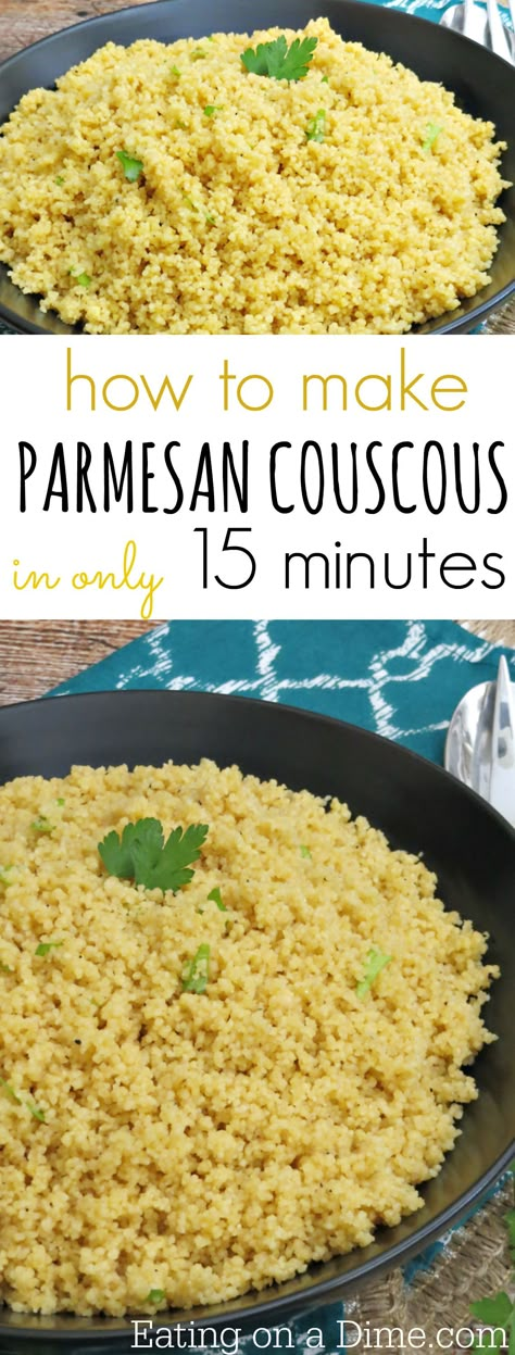 Parmesan Couscous, Simple Couscous Recipes, Making Couscous, Couscous Recipe, Couscous Recipes, Cous Cous, Side Recipes, Yummy Sides, Couscous