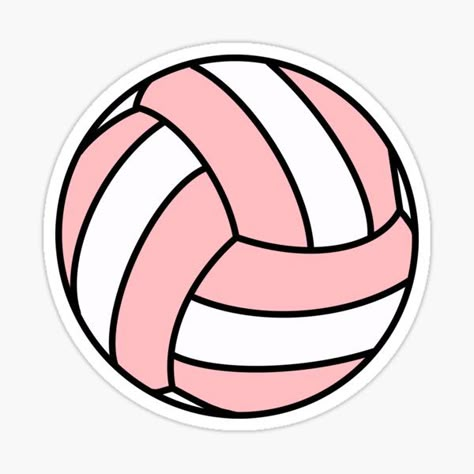 Volleyball Pfp, Pink Volleyball, Pfp Tiktok, Volleyball Wallpaper, Ball Aesthetic, Love Volleyball, Preppy Stickers, Easy Pixel Art, Volleyball Pictures