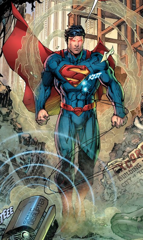 New 52 Steel Dc Comics, Art Dc Comics, Superman Pictures, Superman Artwork, Super Family, Superman Man Of Steel, Dc Art, Superman Art, Superman Comic