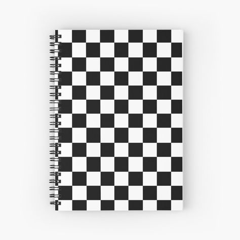 Get my art printed on awesome products. Support me at Redbubble #RBandME: http://www.redbubble.com/people/conceptdvs/works/43382523-taxi-black-and-white-pattern?p=spiral-notebook&asc=u Notebook Spiral, Pattern Journal, Checker Board, Personalized Notepad, Back To School Essentials, School Essentials, Paper Organization, Notebook Design, Paper Cover