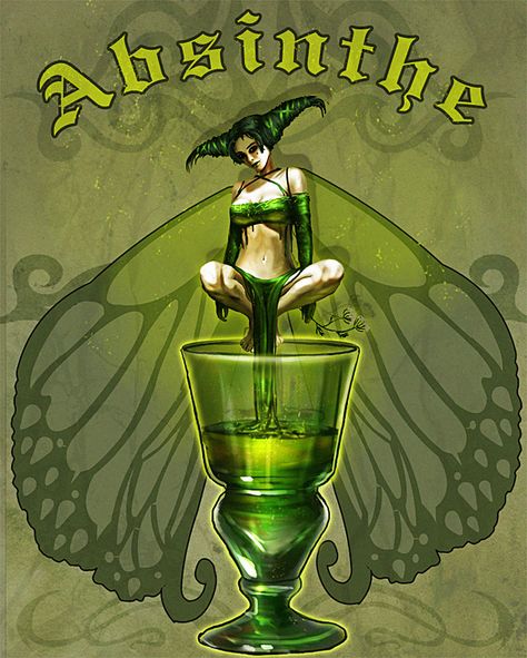 Green Fairy Absinthe, Absinthe Art, Absinthe Fairy, Illustration Kunst, Fairies Photos, Green Fairy, Deco Poster, Art Deco Posters, Art Et Illustration