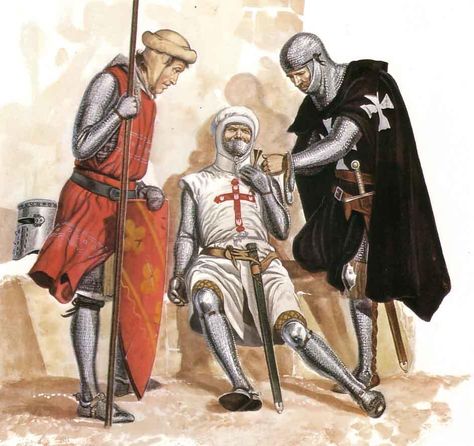 Military Orders and the Crusades: Knights Templar and Knights Hospitaller English Knights, Knights Hospitaller, Century Armor, Historical Warriors, Crusader Knight, High Middle Ages, Medieval Ages, Historical Armor, Knight Armor