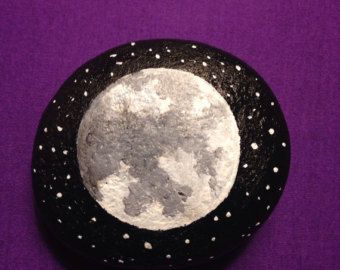 Full Moon Phase, Crossville Tn, Inspirational Rocks, Starry Night Painting, Story Stones, Zodiac Scorpio, Paint Rocks, Moon Rock, Happy Stones