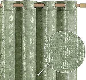 Moroccan Curtains, Sage Green Curtains, Sage Curtains, Curtains Linen, Classic Curtains, Living Room Farmhouse, Green Curtains, Boho Curtains, Drape Panel