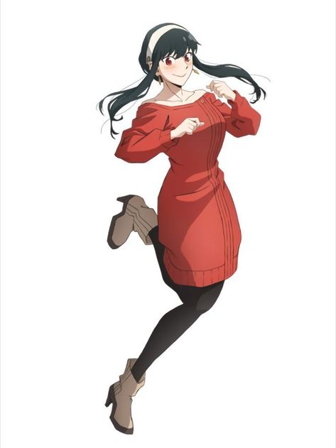 Yor Forger Dress, Red Dress Cosplay, Rough Drawing, Loid Yor, Yor Forger, Family Funny, Dress Drawing, Bleach Manga, Spy X Family