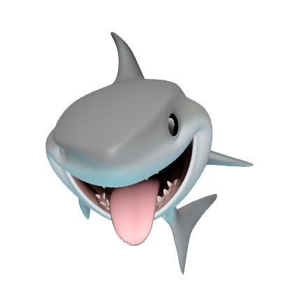 Shark Emoji Iphone, Cute Shark Icon, Shark Emoji, Shark Icon, Shark Background, Shark Stickers, Cat Shark, Watermark Ideas, Emoji Stickers Iphone