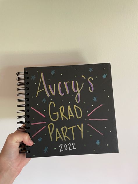 Guest Book Ideas Graduation Party, Grad Signing Ideas, Grad Party Keepsake Ideas, Graduation Party Polaroid Guest Book, Grad Party Book Signing, Grad Party Polaroid Book, Grad Party Sign In Guest Books, Grad Book Ideas, Polaroid Graduation Party Ideas