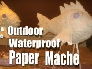 Waterproof Paper Mache, Paper Mache Birds, Paper Mache Recipe, Paper Mache Paste, Paper Mache Projects, Paper Mache Animals, Paper Mache Clay, Paper Mache Sculpture, Paper Mache Art