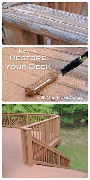 Deck Restore, Deck Restoration, Rust Oleum, Deck Ideas, Decks And Porches, Home Repairs, Back To Nature, Diy Home Improvement, Backyard Oasis